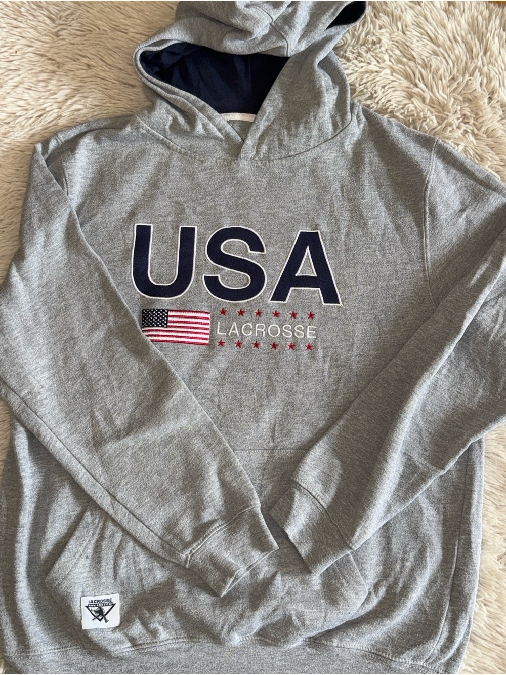Set of 2- Navy Champion Lacrosse & Grey Lacrosse Unlimited Adult Small - Picture 2 of 9